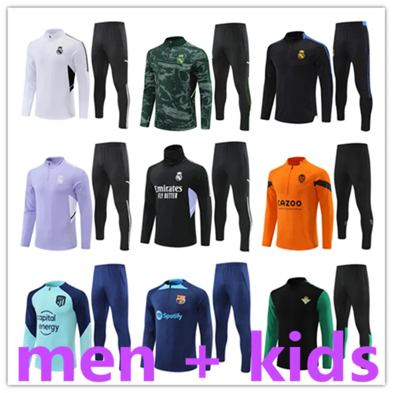 22 23 Survêtements Formation Football Football Survetement Foot Chandal Futbol Sportswear Designer Maillot Tuta Jerseys Kit Rétro Adulte et Enfants Veste