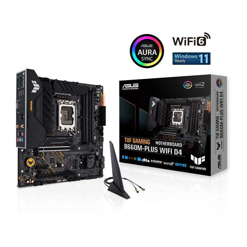 ASUS TUF GAMING B660M PLUS D4 WIFI Computer Motherboard ASUS TUF GAMING B660M PLUS D4 WIFI Computer Motherboard