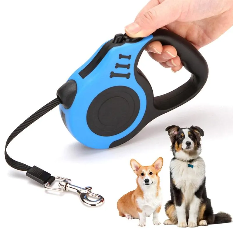 Colarinhos para cães coleira retrátil 3m Pet Walking para pequenos cães grandes cães gatos de colméias acessórios de chumbo suprimentos