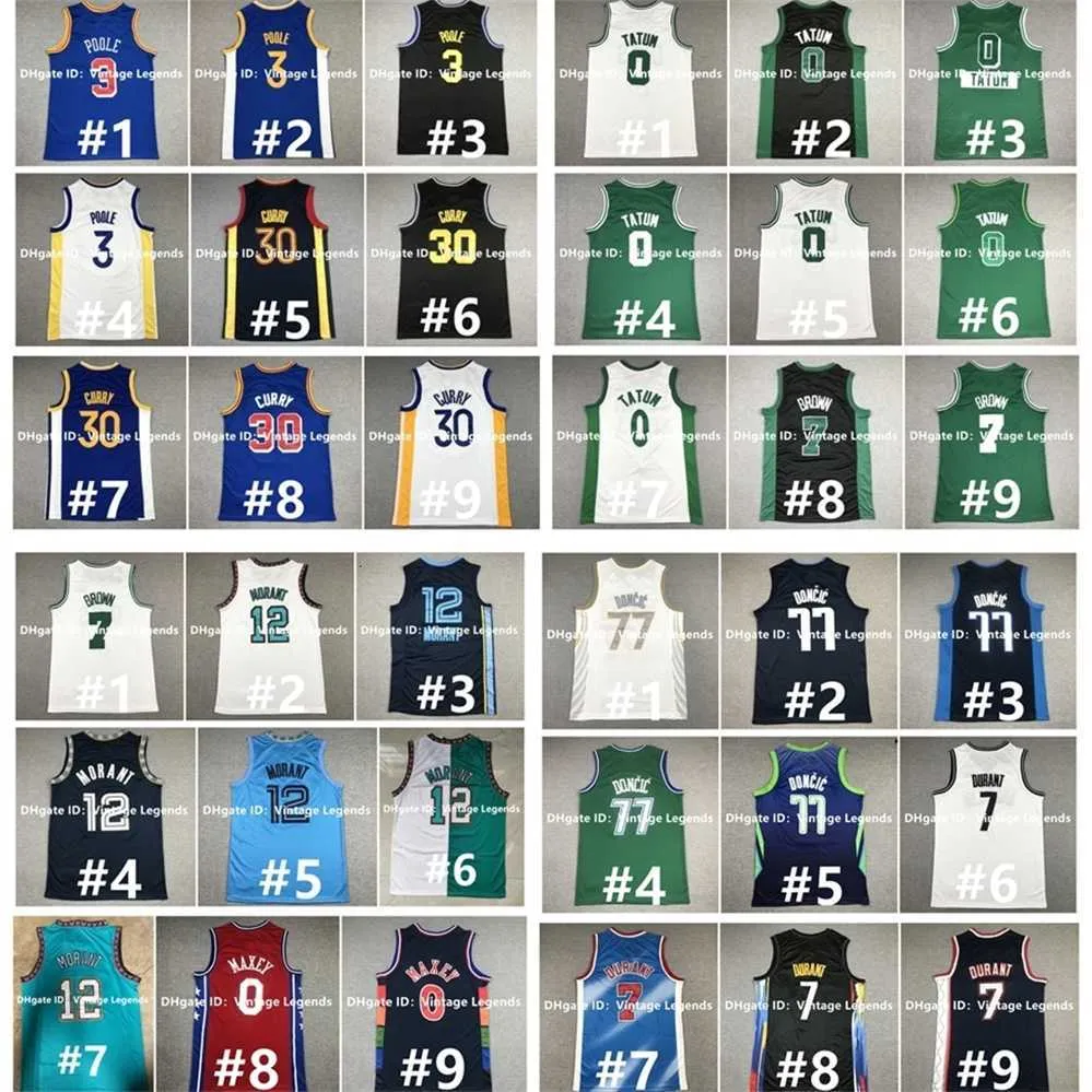 QQQ8 koszulka koszykówki Stephen Curry Ja Morant Poole Andrew Wiggins Jayson Tatum Jaylen Brown Tyrese Maxey Joel Embiid Luka Doncic Kevin Durant