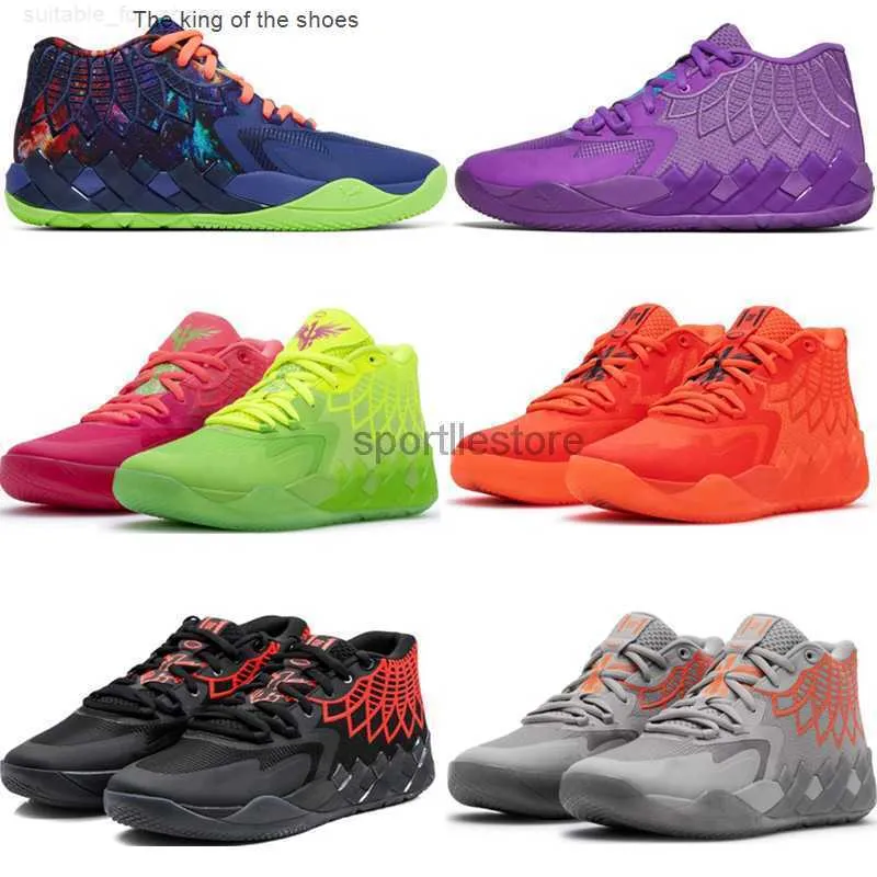 2023MB.01Basketball Shoes Sport Shoe Trainner Sneakers Rare Grey Red Purple Glimmer Pink Green Black Lamelo Ball Mb01 Rick And Morty Mens Queen