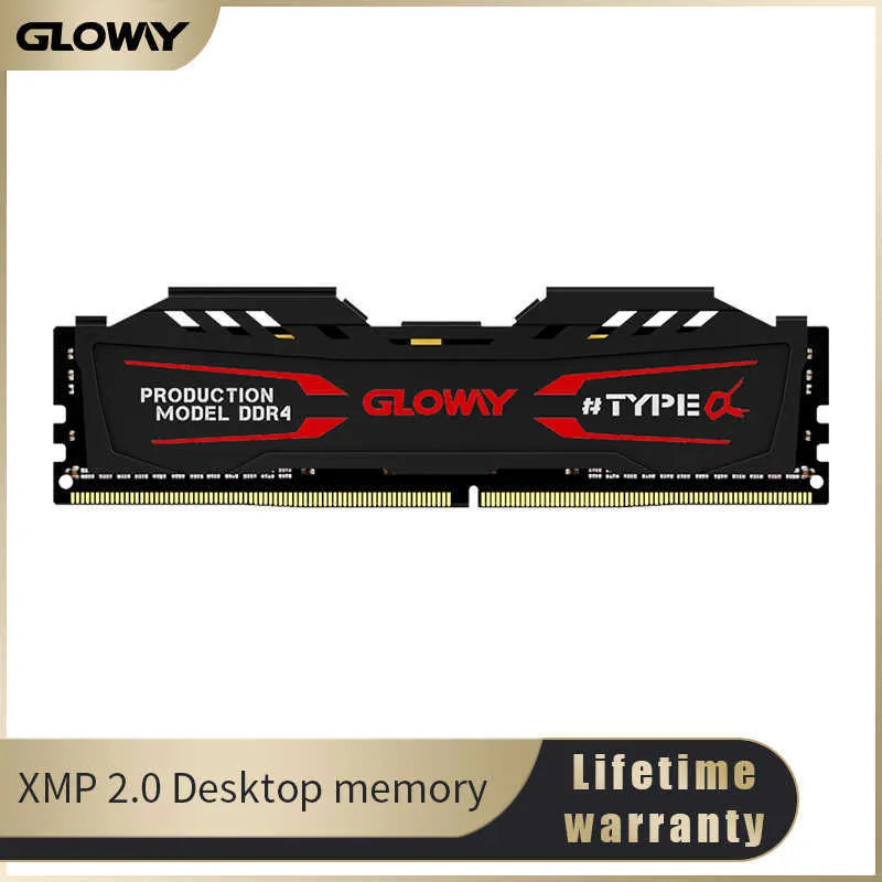 Gloway-Mémoire RAM DDR4 pour ordinateur de bureau, 3200MHz, RVB, 8