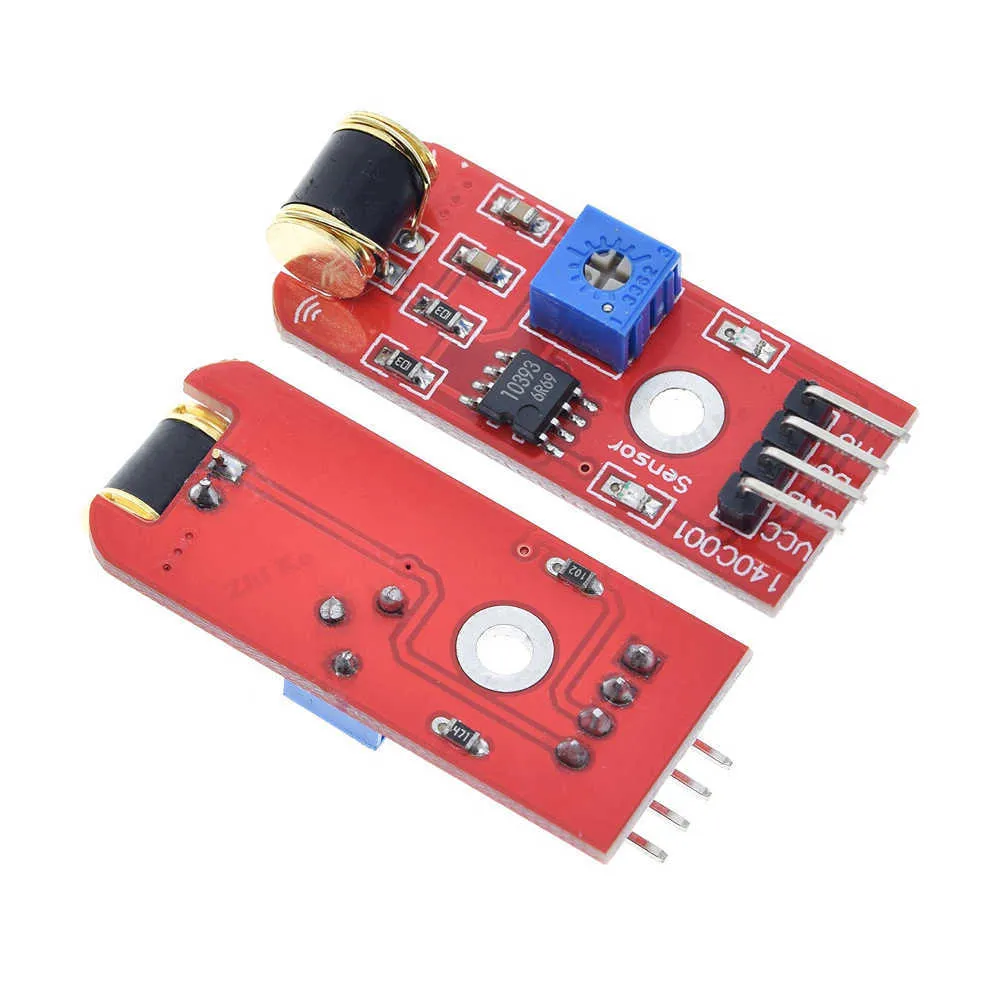3-5 VDC 801s Schüttelvibrationssensormodul LM393 TT Logic Vibrationssensor Analogausgang Einstellbare Empfindlichkeit für Arduino