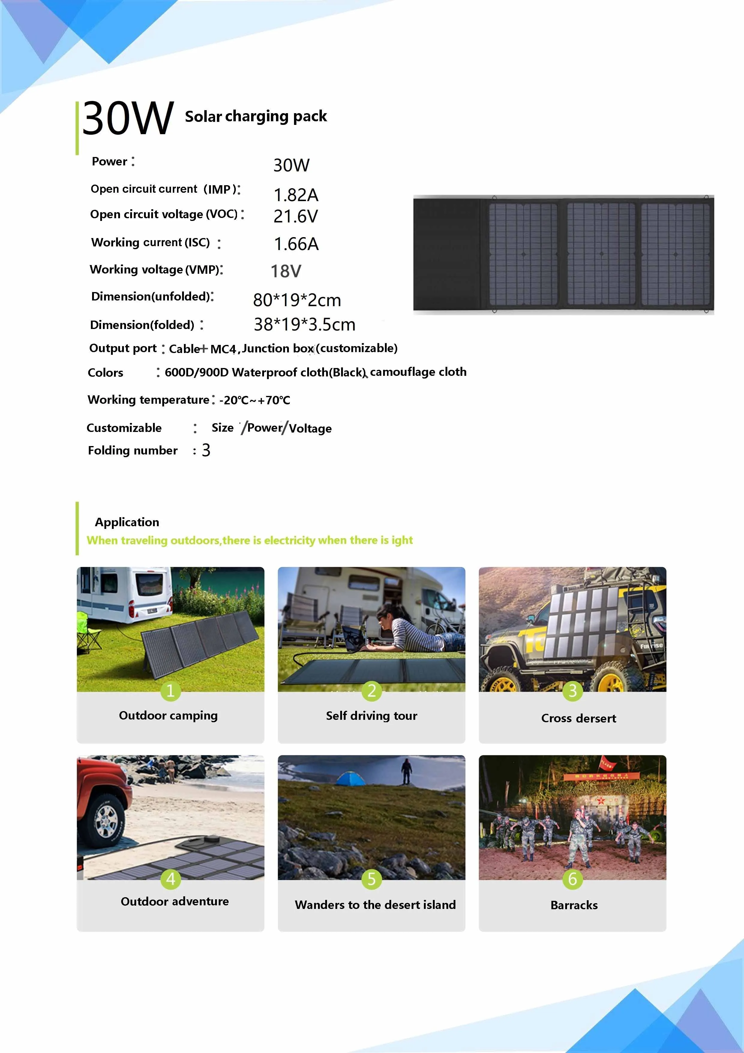 Panelu słoneczne ładowanie telefonu komórkowego Portable Portable Składający Pokład Photovoltaic Panelu ładowarka panelu