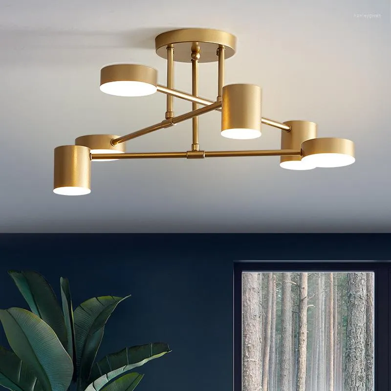 Ceiling Lights Modern LED Chandelier Lighting Living Room Bedroom Chandeliers Home Fixtures Gold/black/white Tricolor