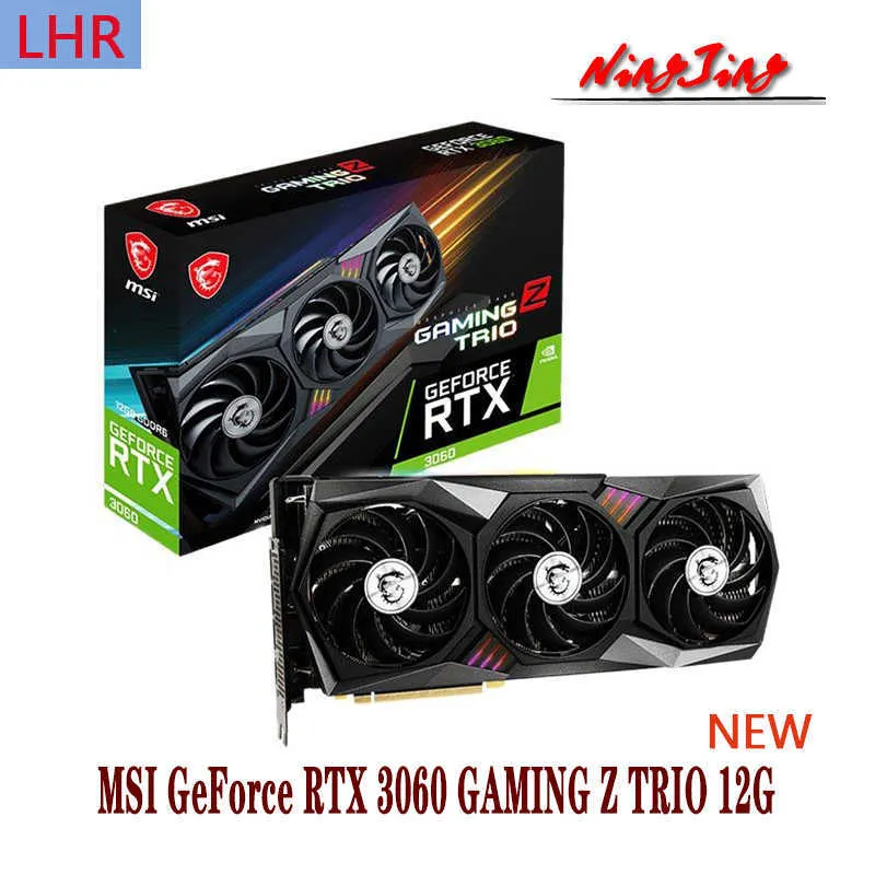 MSI Geforce RTX 3060 Gaming Z Trio 12G Video Cards GPU Card RTX3060 12GB LHR NEW