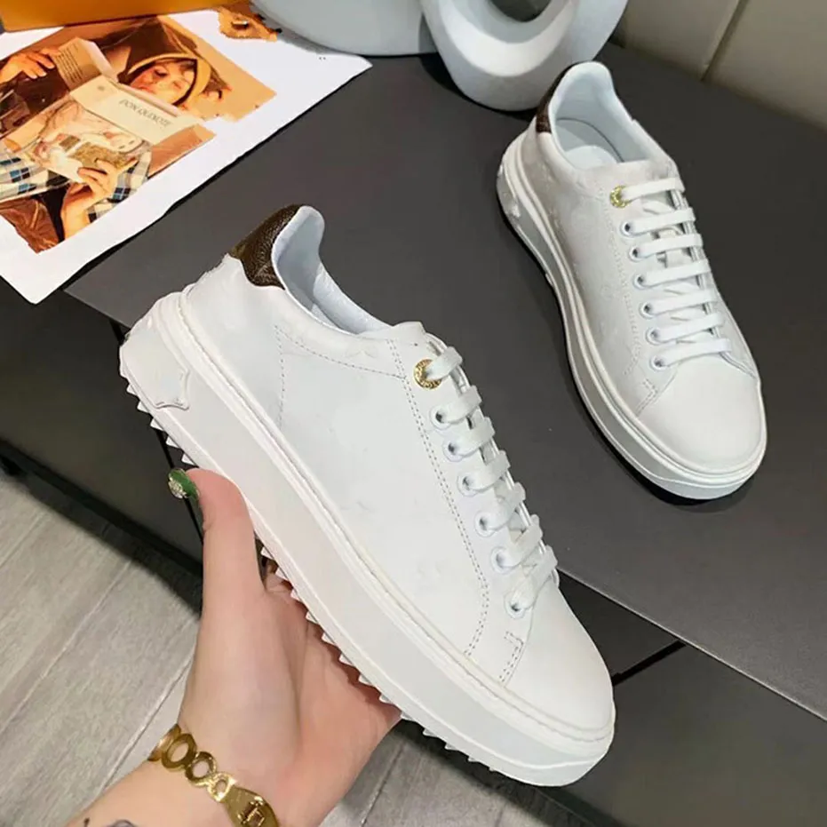 Shoes Fashion Sneakers Men Women Leather Flats Luxury Designer