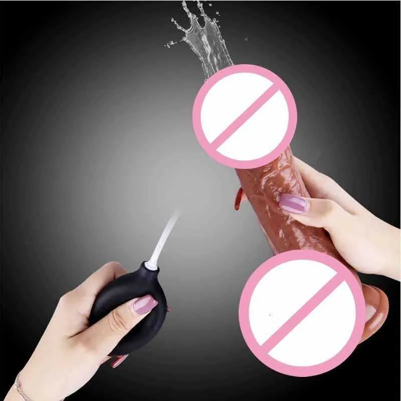 Beauty Items Ejaculating Penis Squirting Dildo Realistic Huge Dildos Adult sexy Toys for Women Couples Skin Feel Spray Water Suction Cup