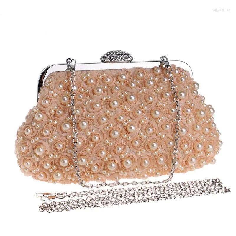 Bolsas de noite Moda feminina bolsa de miçangas bolsas de bolsa de pérolas pequenas para bolsa de bolsa de boate do casamento hash hasp hasp