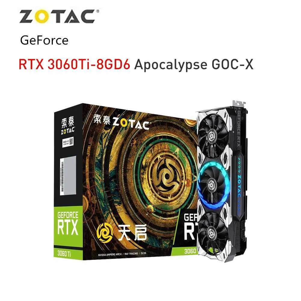 ZOTAC New Graphic Card GDDR6 rtx 3060 3060Ti 8GB 12GB 256 Bit 8NM Gaming GPU Video Cards placa de vdeo For Computer Accessories