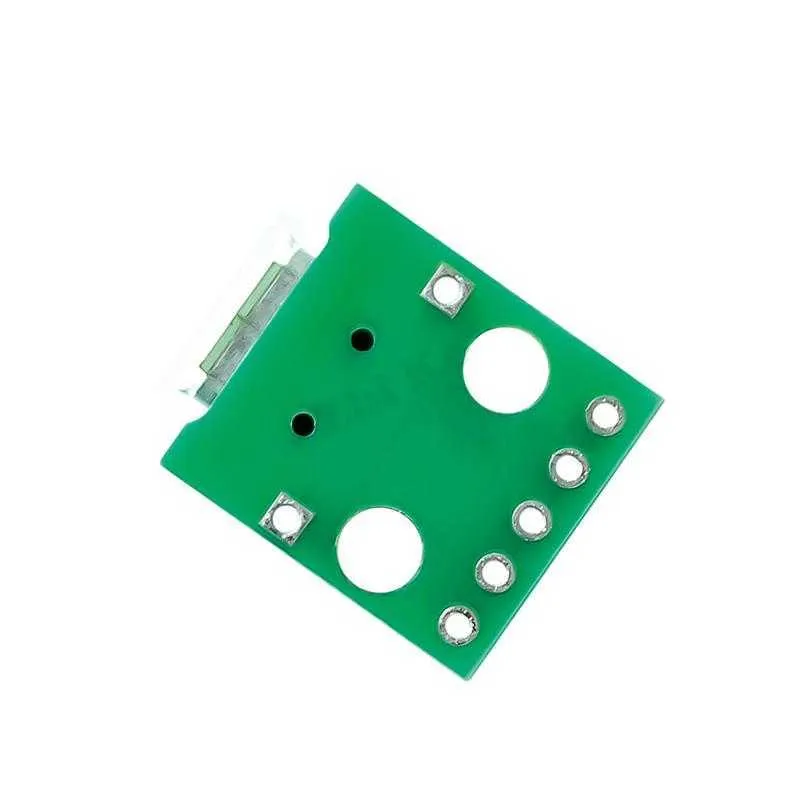 10 개 마이크로 USB에서 암컷 소켓 유형 B 마이크 5P SMD 인라인 어댑터 보드 용접 된 PCB USB-01