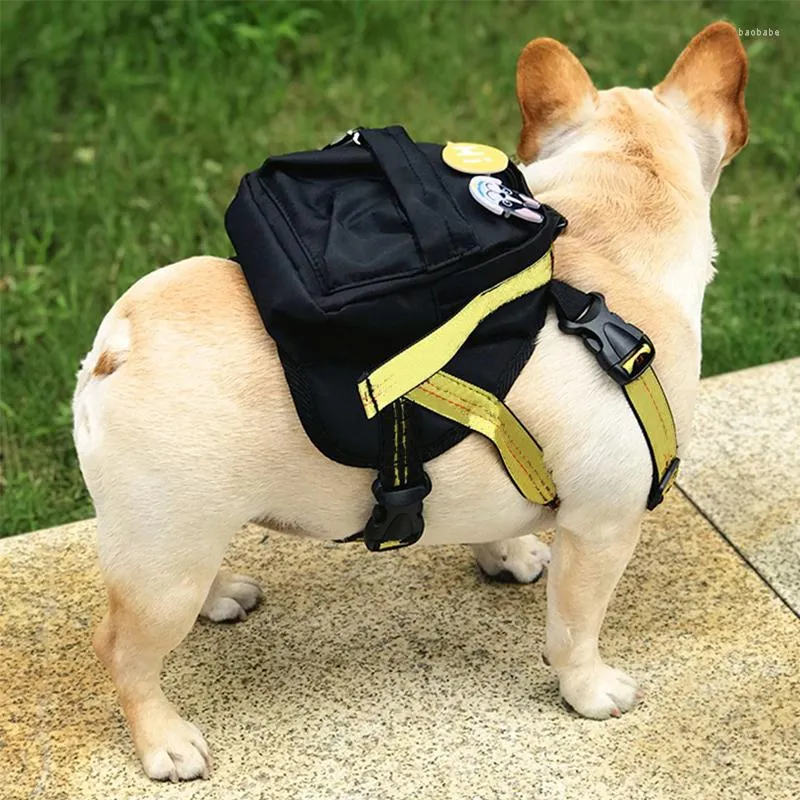 犬の首輪パグハーネスとリーシュセットチワワバックパックとビコンフライススクールバッグlc0149