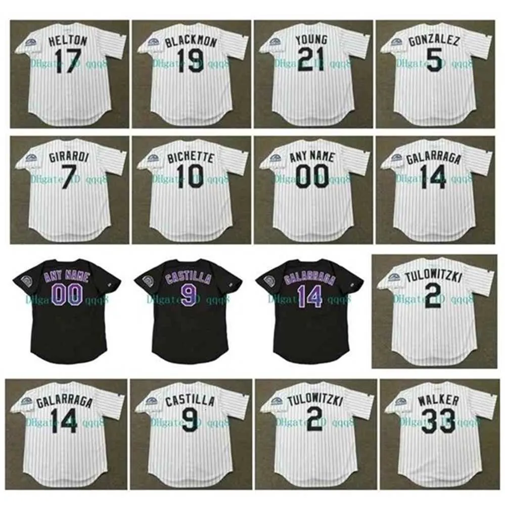 QQQ8 AIR01 19AIR01 1993 빈티지 33 LARRY WALKER 14 Andres Galarraga 9 Vinny Castilla 21 Eric Young Todd Helton Troy 2 Tulowitzki Bichette 레트로 야구