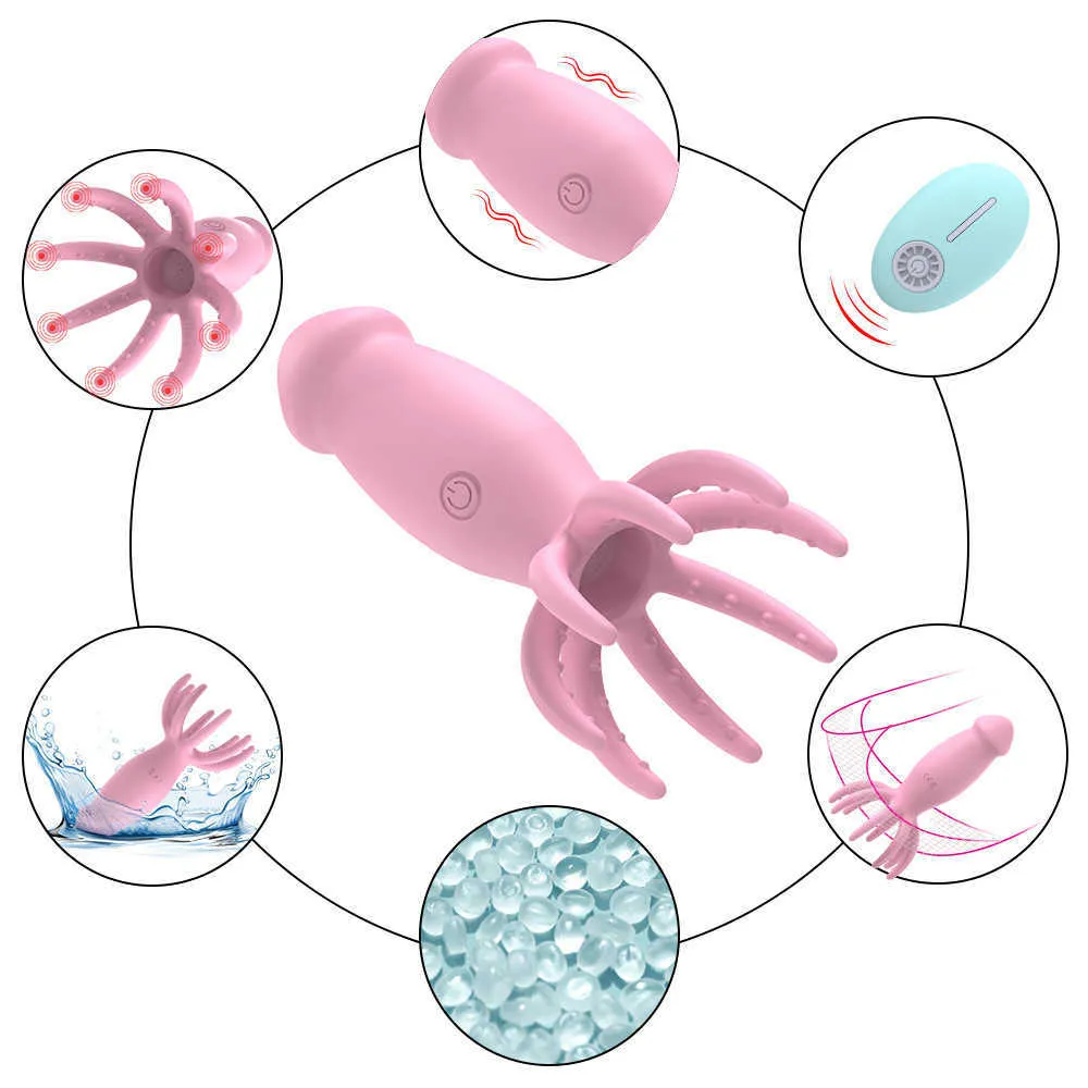 Skönhetsartiklar fjärrkontroll vibratorer trådlös laddar små bläckfisk ägghoppare kvinna vibrerande onanator sexiga leksaker för kvinnor
