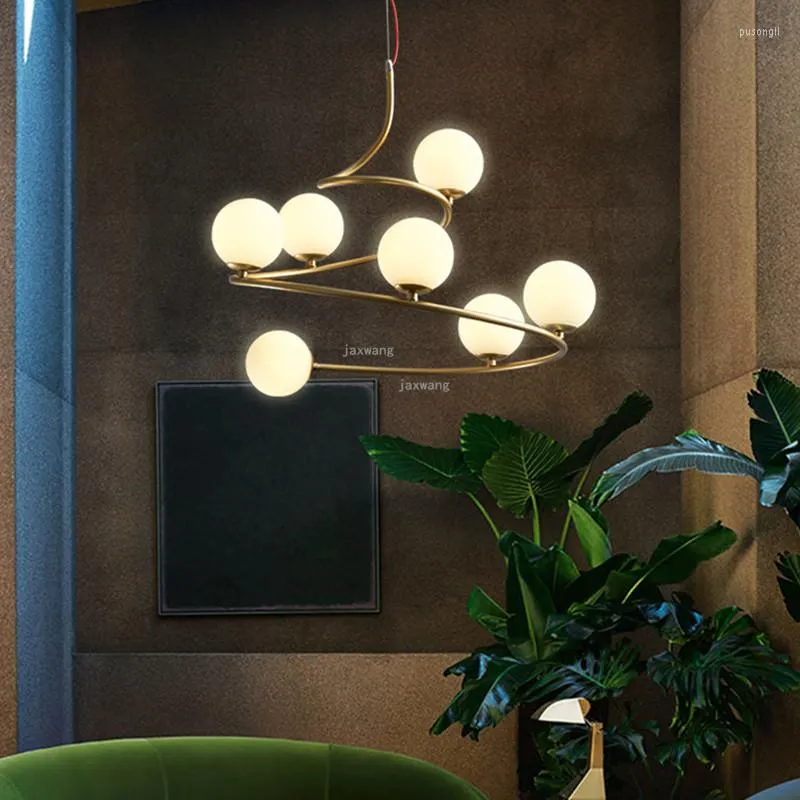 Hängslampor modern lätt matsalupphängning armatur levande sovrum kreativa inomhusmöbler lampan LED -belysning