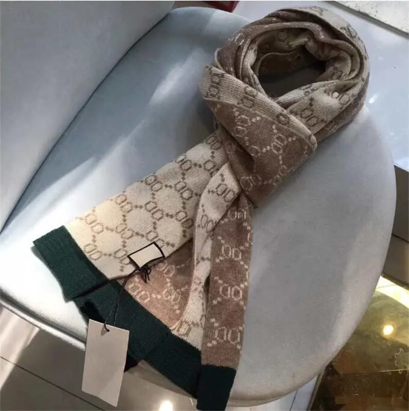 scarf and beanie designer fashion warm scarf luxury style accessories simple retro men and women letter wraps 180X30CM No Box