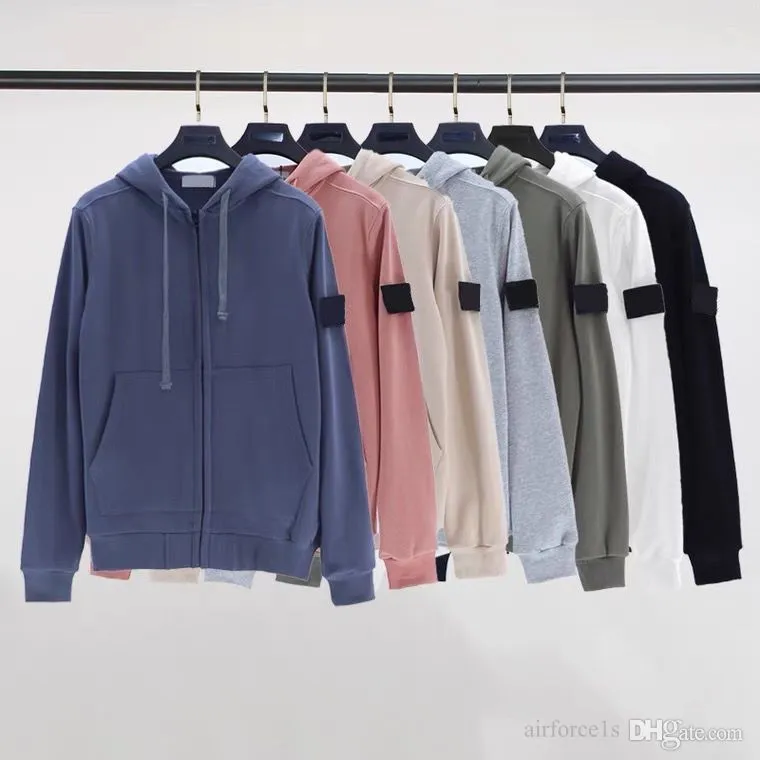 Sudadera con capucha para hombre Brazalete Decoración Sportswer Sudadera con capucha gris Sudadera para mujer al aire libre Diseñador de marca Nuevo estilo de lujo Sudadera con capucha Tech Stones Island