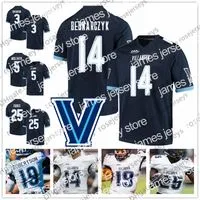 American College Football Wear Ncaa Villanova Wildcats #3 Justin Covington 12 Daniel Smith 80 Andrew Perez 10 Dez Boykin 26 Jaaron Hayek 86 Todd Summers Jersey