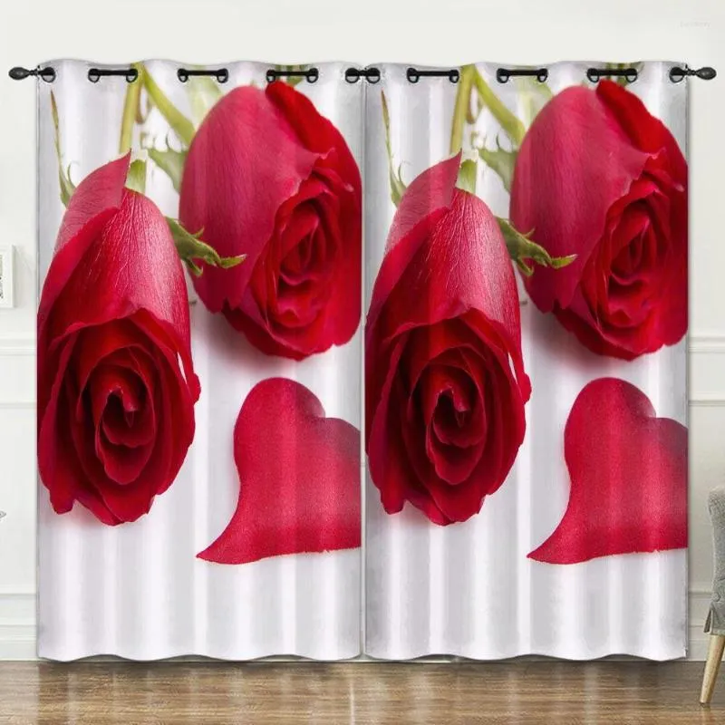 Rideau Festival fleurs chambre décoration fond tissu rose rideaux Luxury3