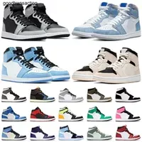 2022 Jumpman 1 Basketball Shoes Men 1s OG University blue UNC Pink Green Court Purple Royal Bred Toe Women Obsidian game Sneakers trainers Eur 36-47 YLEY