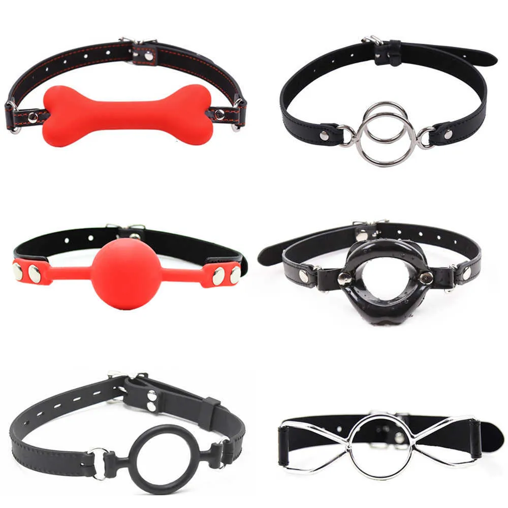 Volwassen speelgoed seksproducten veel gag ball bdsm bondage set open mond exotische accessoires voor vrouwen