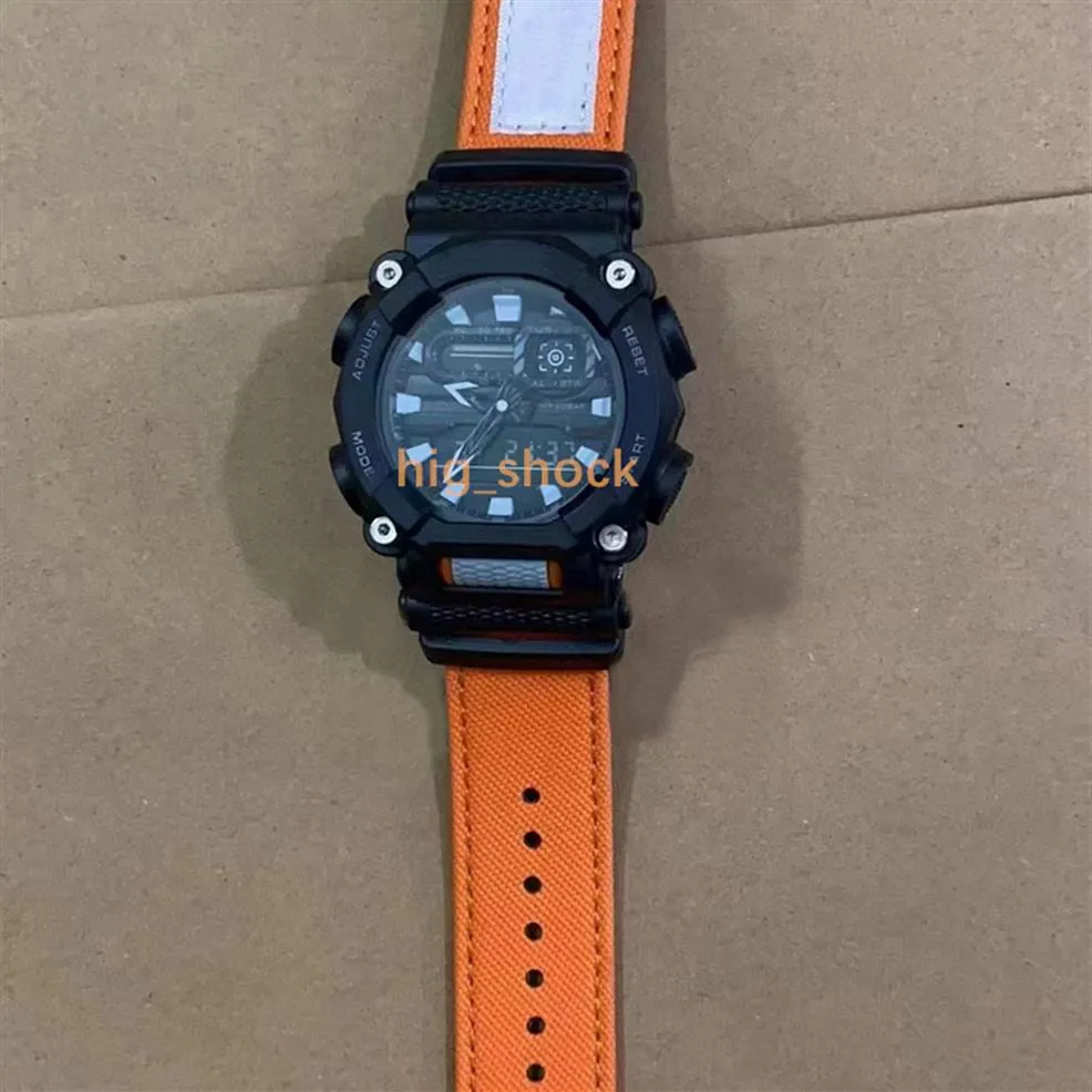 New arrival popular fashion waterproof men's wristwatch Sports dual display GMT Digital LED reloj hombre student watch re242h