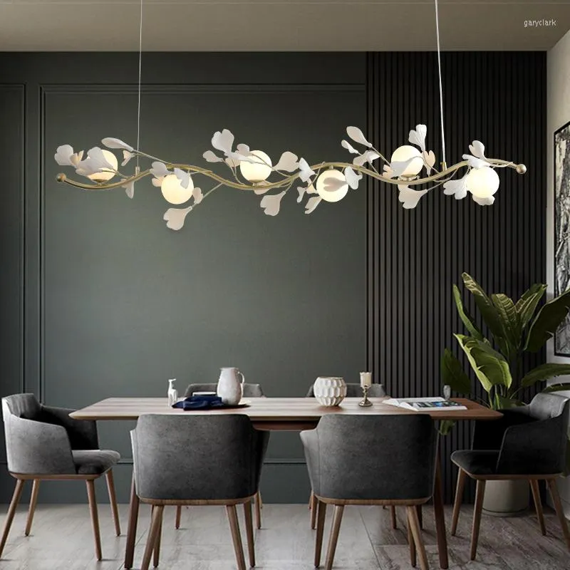 Pendant Lamps 2023 Modern Design Chandeliers Porcelain Leaves Lights El Living Room Bedroom Art Lobby Decoration Chandelier