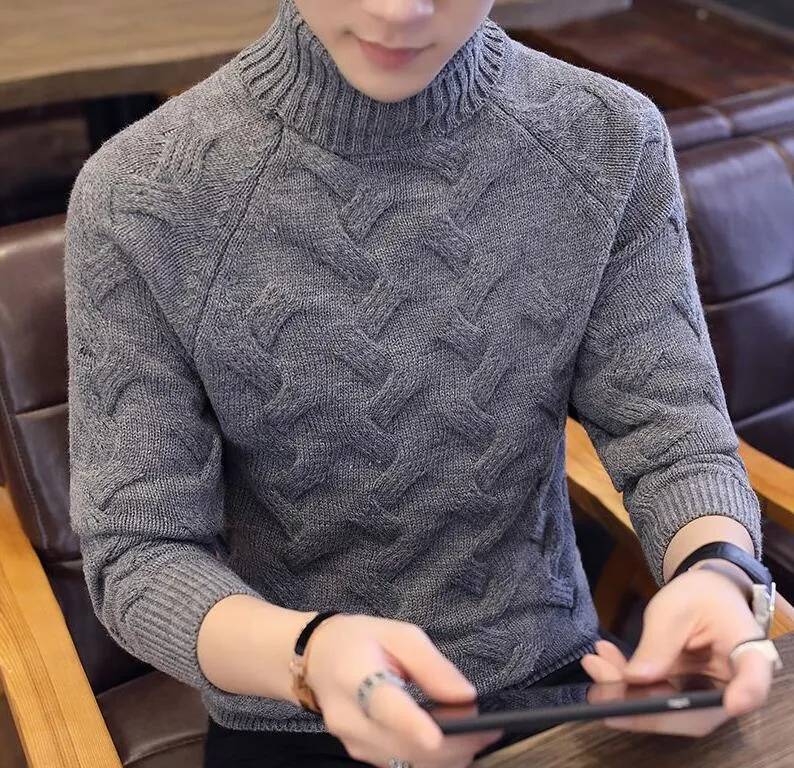 Korean high neck sweater discount