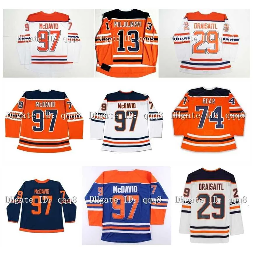 q888 Connor McDavid Hockey-Trikot Jesse Puljujarvi Ryan Nugent-Hopkins ZACH HYMAN Leon Draisaitl Warren Foegele Tyson Barrie Darnell Nurse Cody