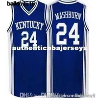 Factory Outlet #24 Jamal Mashburn Kentucky Wildcats Basketball Jerseys Embroidery Stitched Personalized Custom Any Size and Name Jersey vest