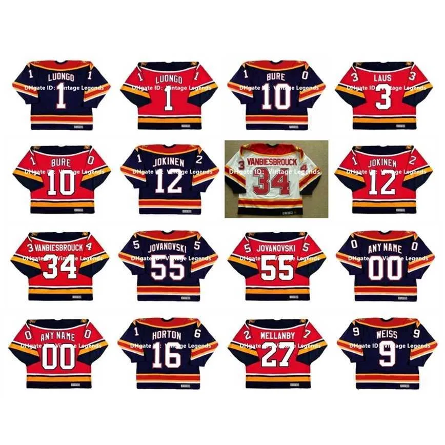 q888 CCM Vintage Hockey Jersey Roberto Luongo PAVEL BURE OLLI JOKINEN JOHN VANBIESBROUCK ED JOVANOVSKI SCOTT MELLANBY NATHAN HORTON STEPHEN WEISS