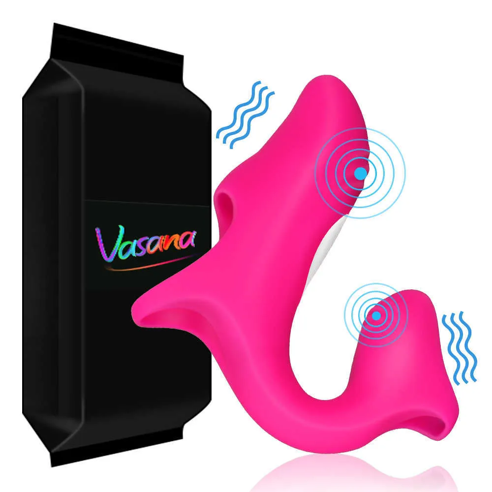 Skönhetsartiklar vasana trådlösa kvinnor vibrator av klitoris vagina finger cot stimulator massager masturbator sexig leksak för par