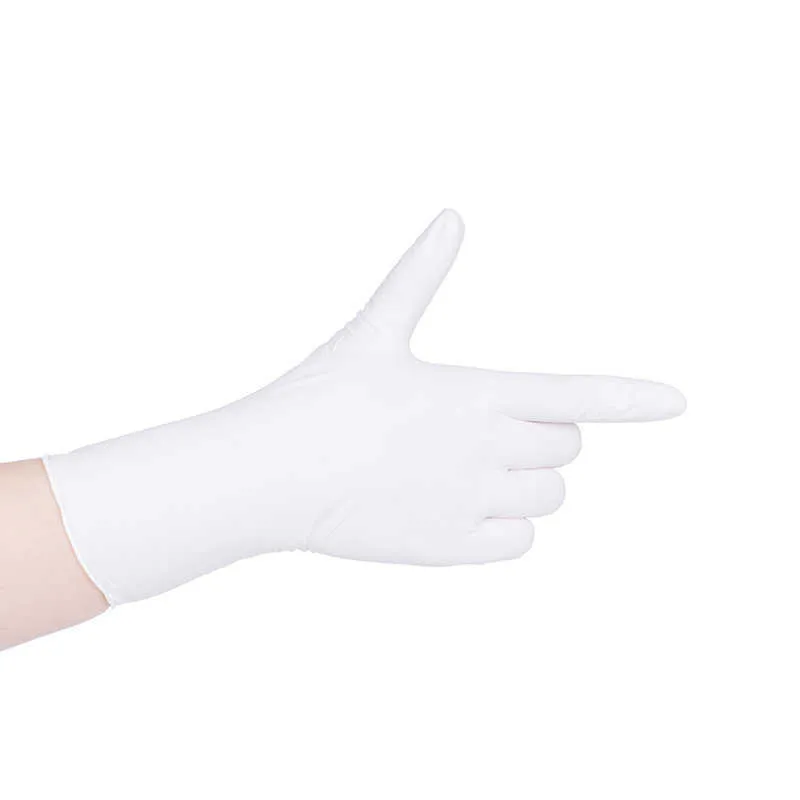 12 paires de titanfine promotionnelle diverses gants de doigt de nitrile texturé sans poudre