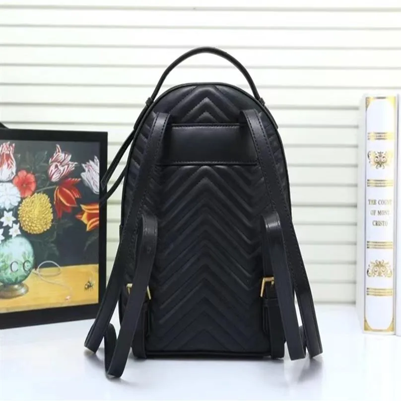 Handbag fashion bags lady backpack diamond Genuine Leather Backpack with letters fashion bags backpack2859