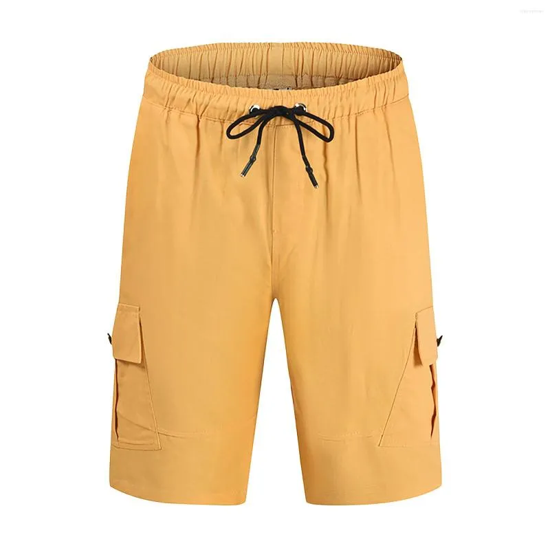 Heren shorts 2023 Leer mannen Casual Csual Summer Fashion Beach Pants Breeches Bermuda