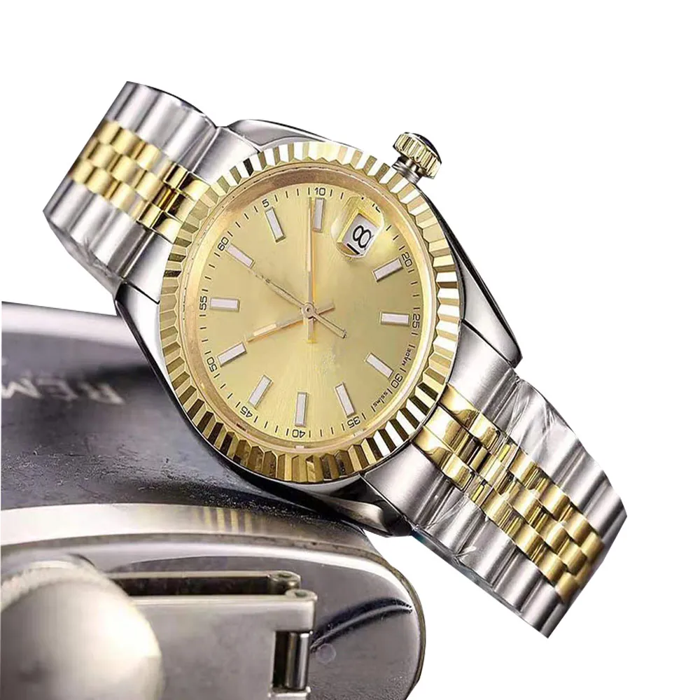 클래식 남성 시계 자동 기계식 시계 41mm 36mm 모든 스테인리스 스틸 비즈니스 손목 시계 스트랩 조절 가능한 Montre De Luxe Self-Wind Fashion Wristwatches