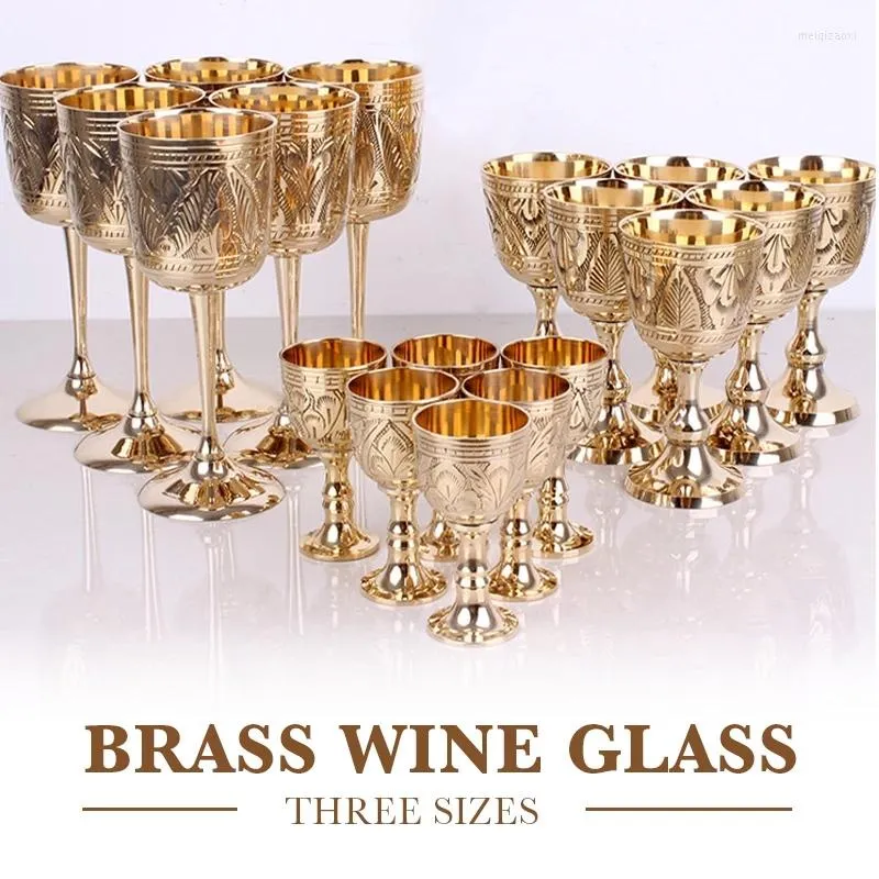 Antique Drinking Glasses, Wine Glasses Copper