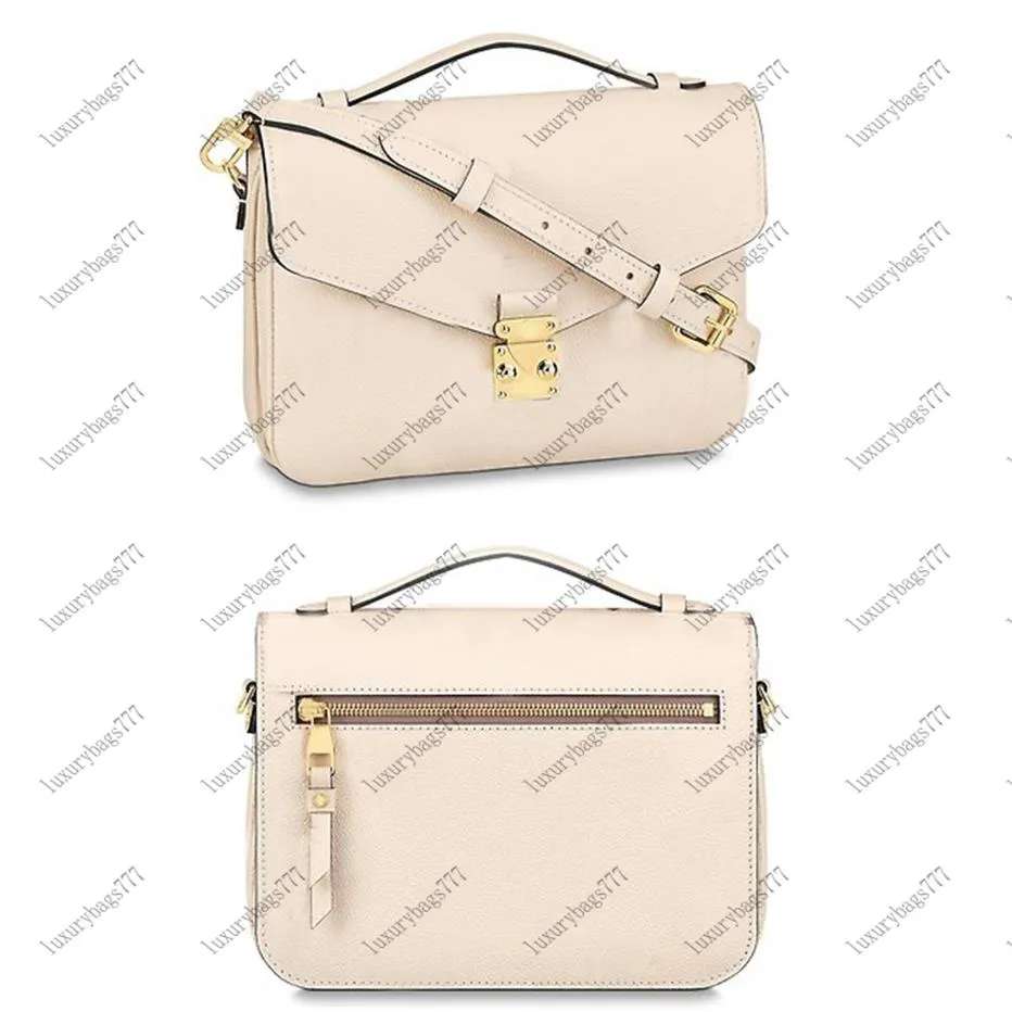 Diseñadores de lujo Bolsas Famoso Messenger Bag S Pochette 2 Color Bolsa de hombro Bolso de cuero de vaca Carta en relieve Mujeres Handbags242s