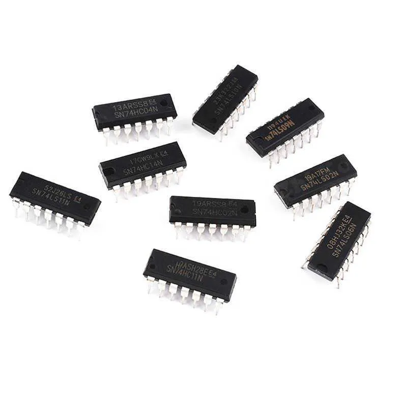 Logic IC Chip Assortment - SN74LS00, SN74LS01-14 DIP16 Package, SDIP-14 ...