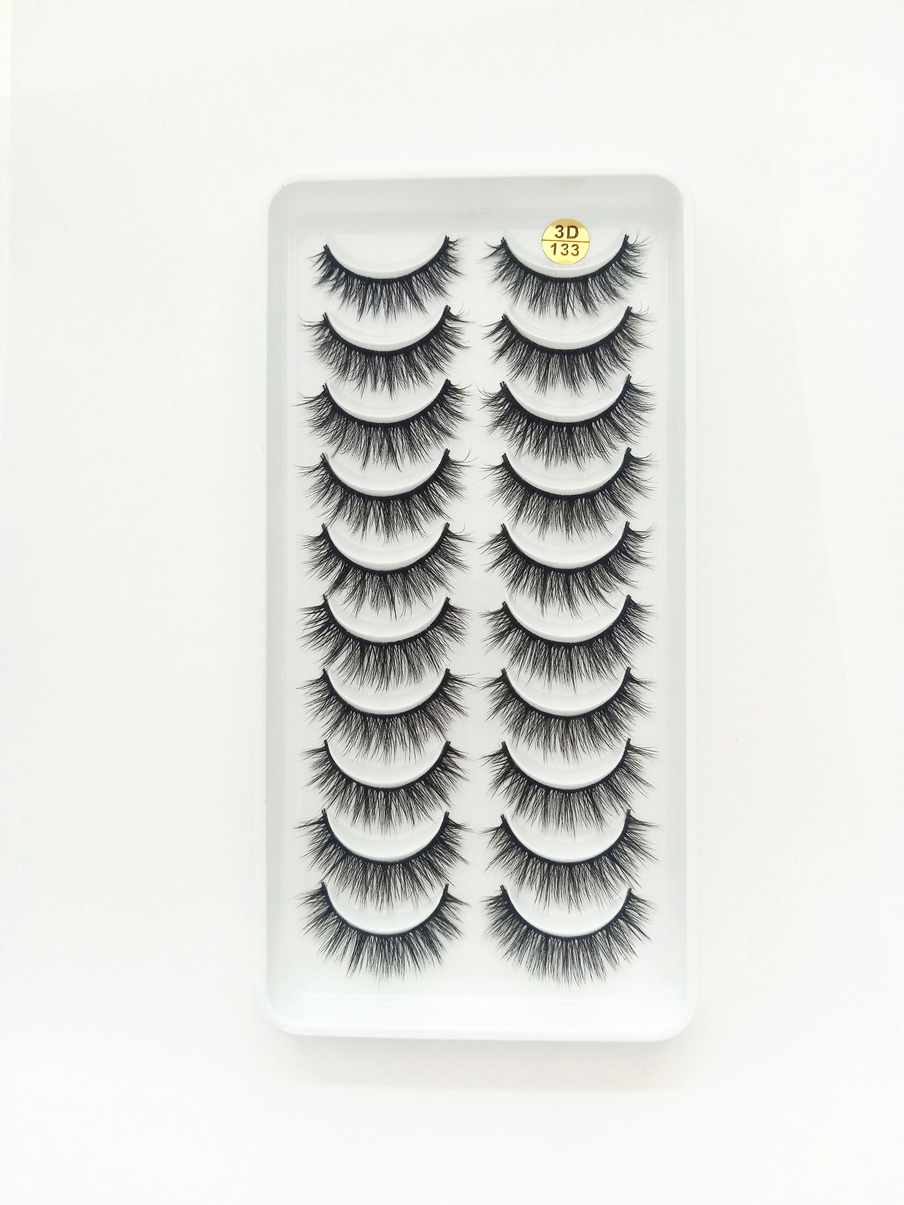 10 Pairs Natural False Eyelashes Long Makeup 3d Mink Lashes Extension Eyelash for Beauty 54