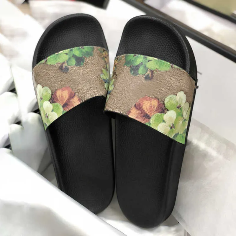 New Designer Slides Flip Flops Sandals Men Womens Slipper Summer Wide Flat Slippery Sandals Slipper Flip Flop With Box Size 36-46 NO010