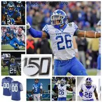 Stitched Custom NCAA Kentucky Wildcats Football Jerseys 2 Tim Couch 24 Christopher Rodriguez Jr. 10 Asim Rose 26 Benny Snell