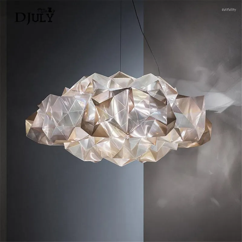 Pendant Lamps Acrylic Diamond Cloud Modern Lights Living Room Bar Clothing Store Luxury Design Luminaire Led Light Fixtures Hanging