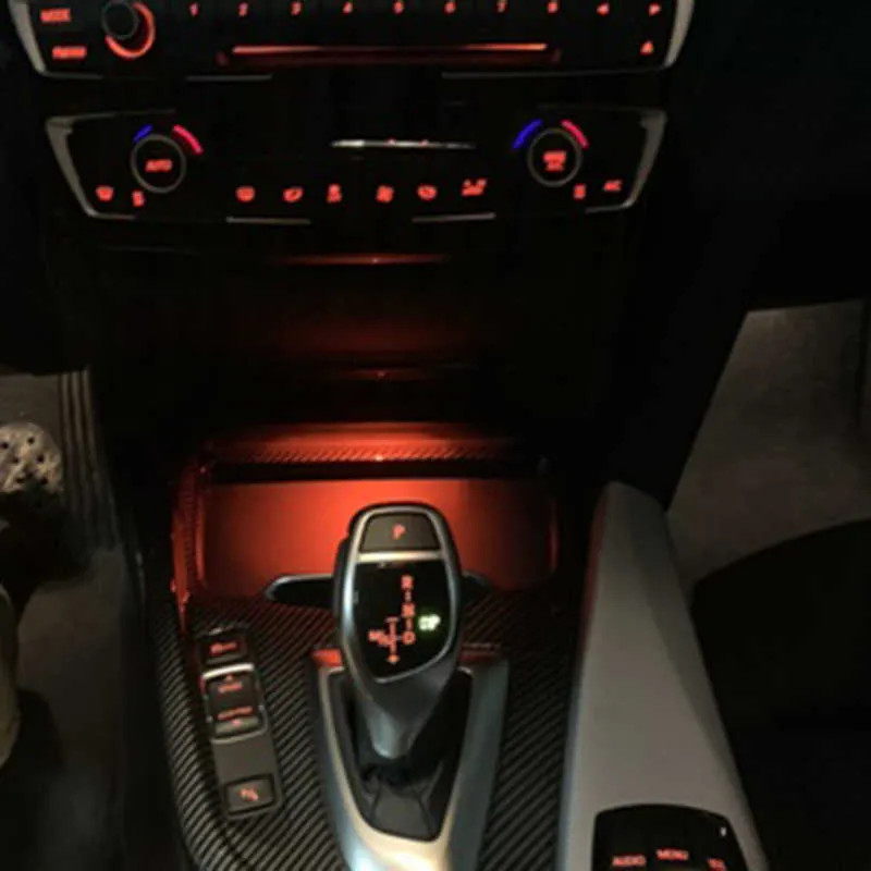 Neuer zentraler Getränkehalter-Aschenbecher, Umgebungslicht-Upgrade für BMW  F30 F32 F34 3 4 Serie, Auto-Innenaschenbecher-Beleuchtung, dekorative