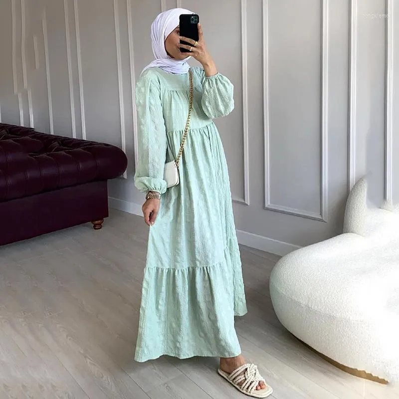 Ethnic Clothing Woman Muslim Ramadan Dubai Abaya Dress 2023 Long Oriental Arabian Middle East Islamic Modest Maroccan Kaftans Dresses For