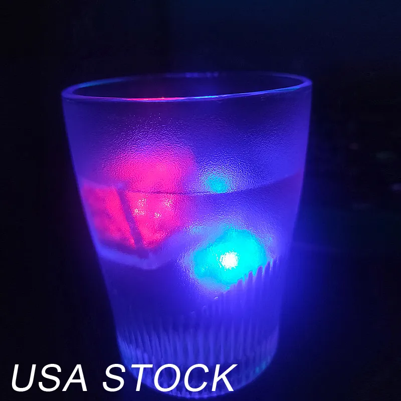 LED Ice Cubes Light Noverty Lighting Flash Festival 웨딩 Xmas 파티 장식 색상 변경 바 액세서리 어두운 960pcs Usalights에서 성장합니다.