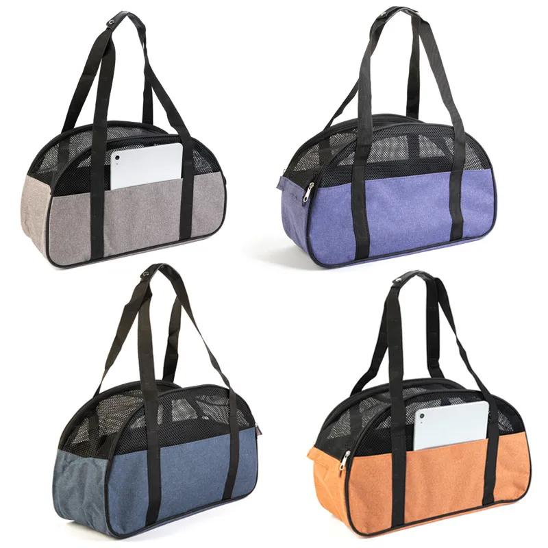 Été Respirant Mesh Pet Carriers Chien Out Portable Sacs Chien Sac Chiot Sac À Main