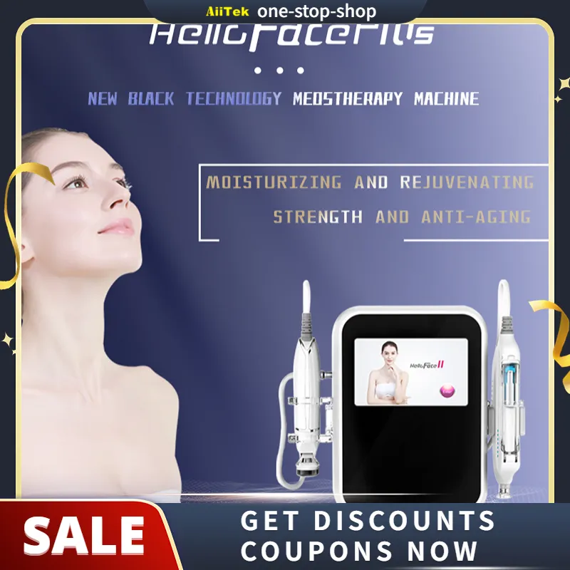 Mesotherapy RF Facial Skin Beauty Machine Hello Face بالإضافة