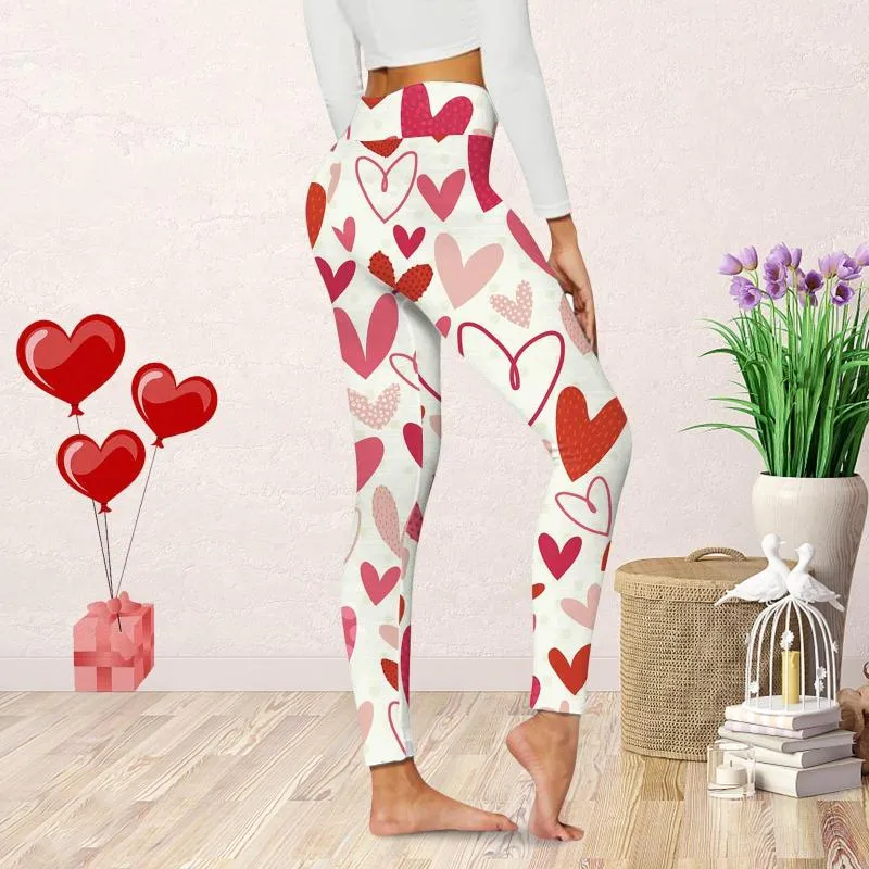 Womens Leggings Ladies Yoga Cute Printed Valentine Day Casual Work For Women  Dress Pants The Office From 13,42 €
