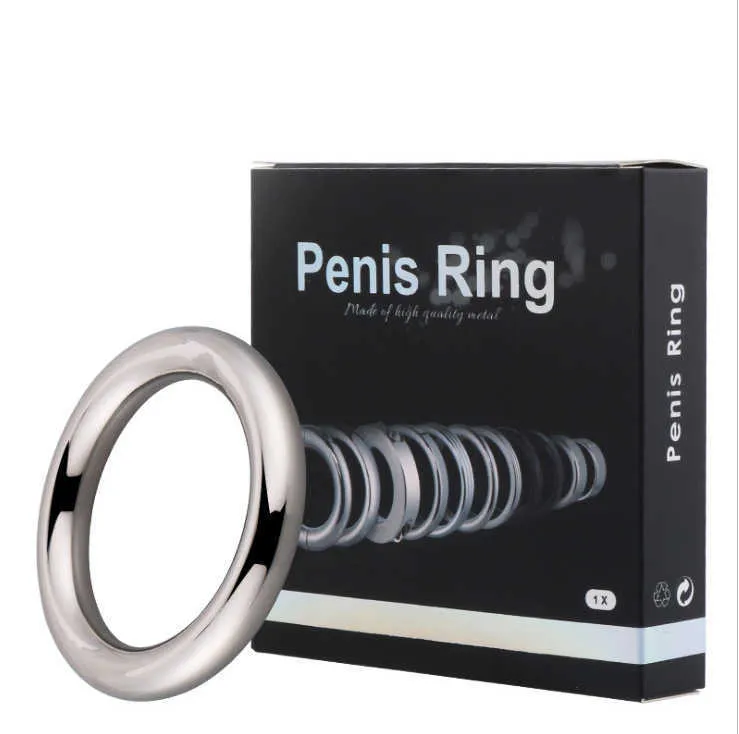 Extensões Produtos de sexo SM Toys adultos de pênis de metal anel de dentes de lobo de manga Solid Men 923 F16K